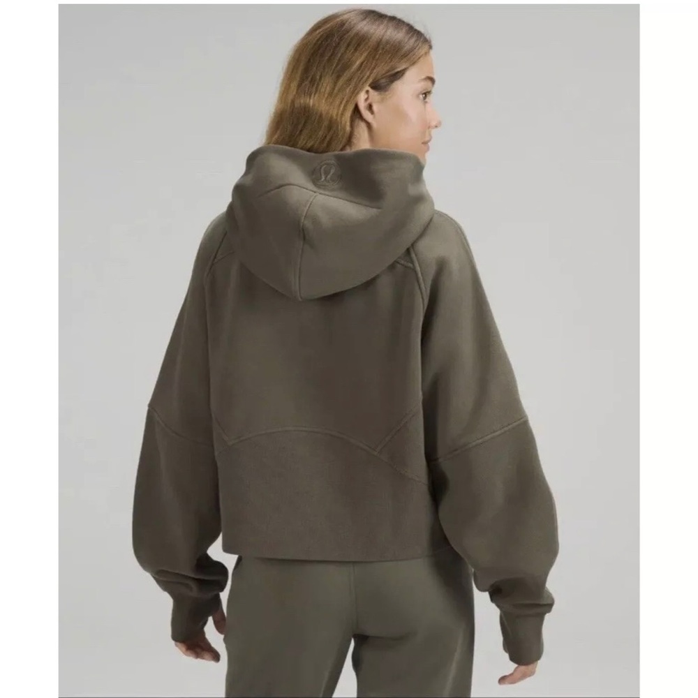 Lululemon Scuba Oversized Full-Zip Hoodie in army green